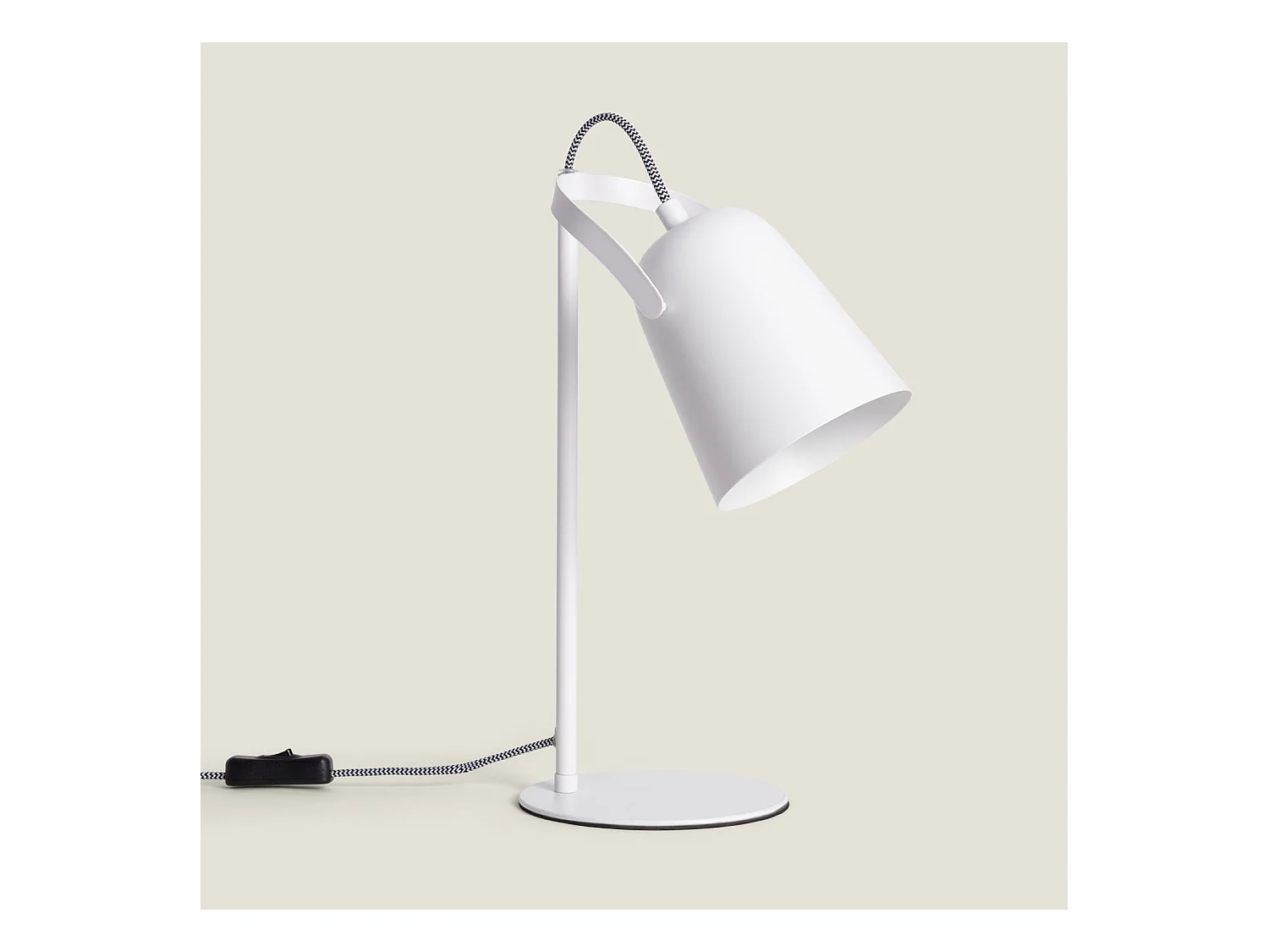 Lámpara Flexo Escritorio de Metal Orfeo Blanco