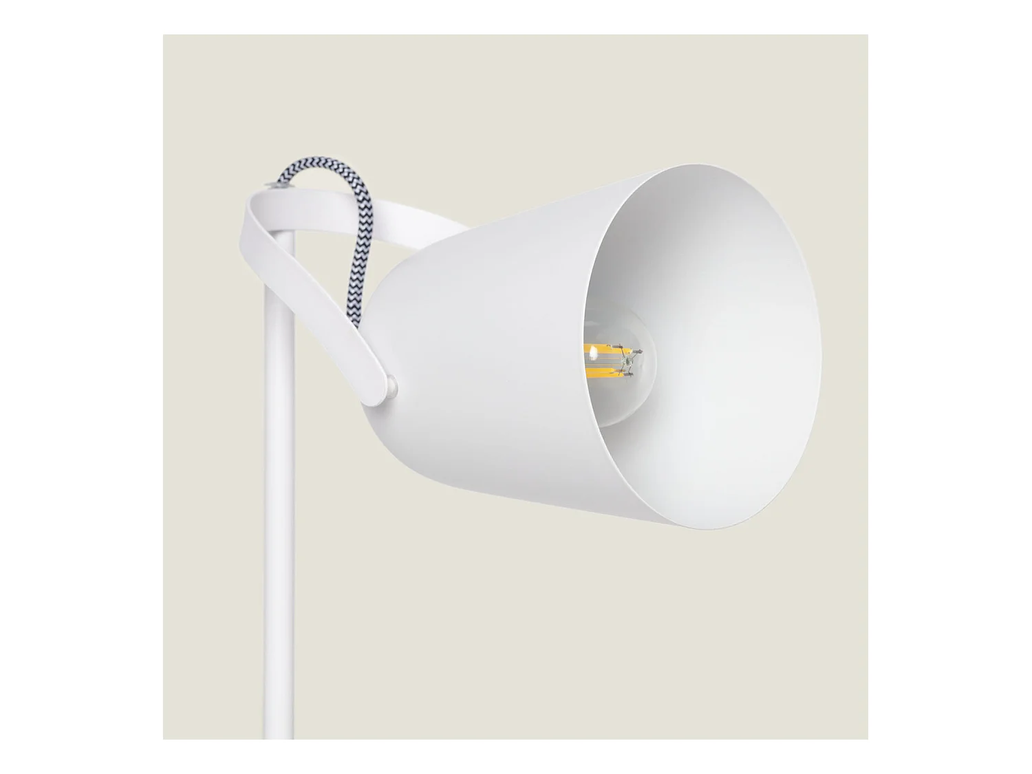 Lámpara Flexo Escritorio de Metal Orfeo Blanco