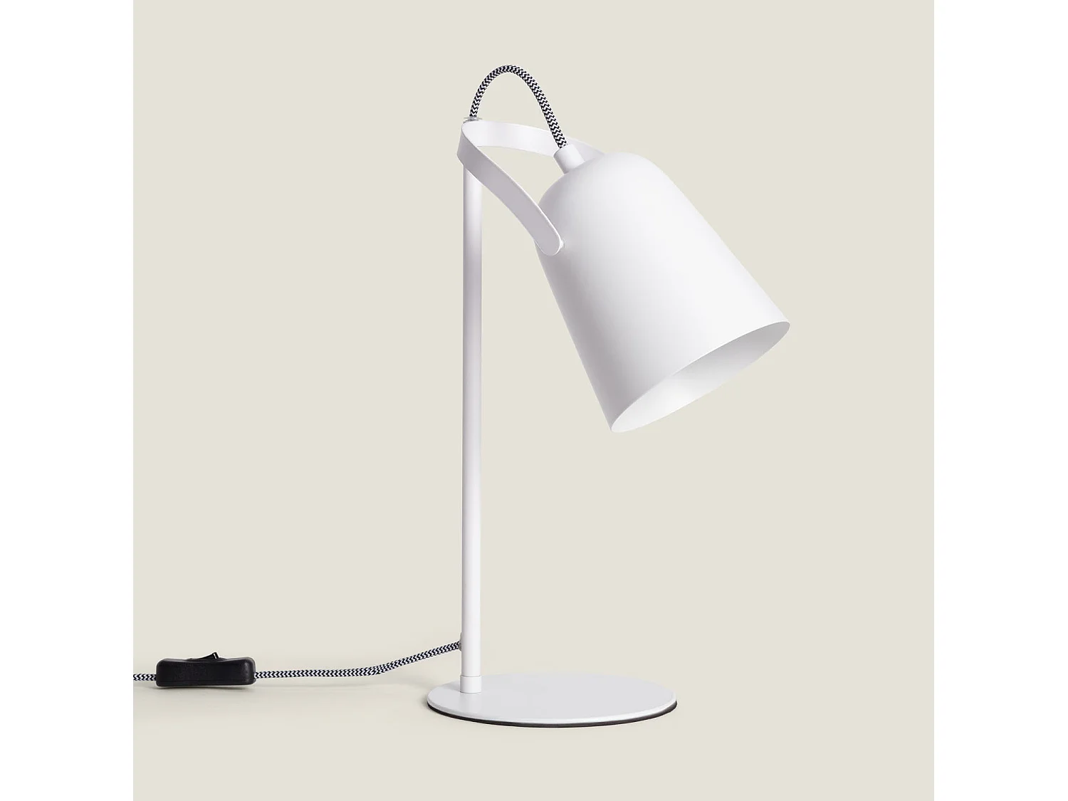 Lampada da Scrivania in Metallo Flexo Orfeo Bianco