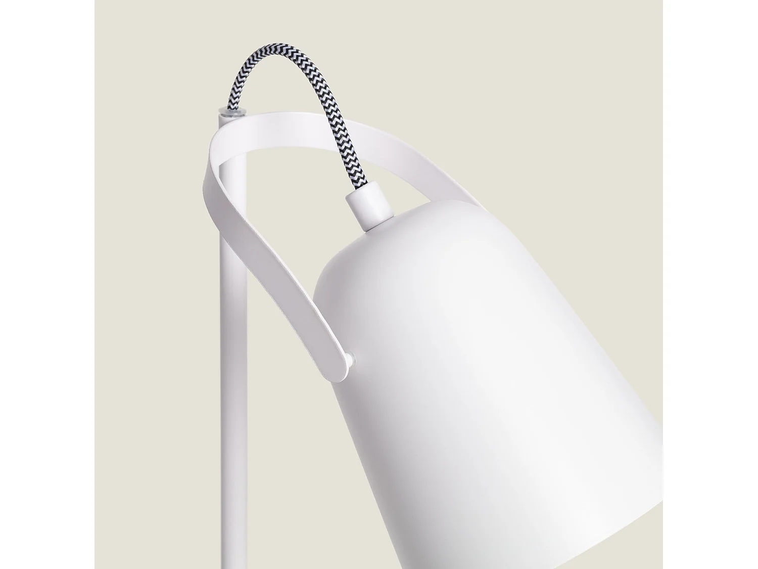 Lampada da Scrivania in Metallo Flexo Orfeo Bianco