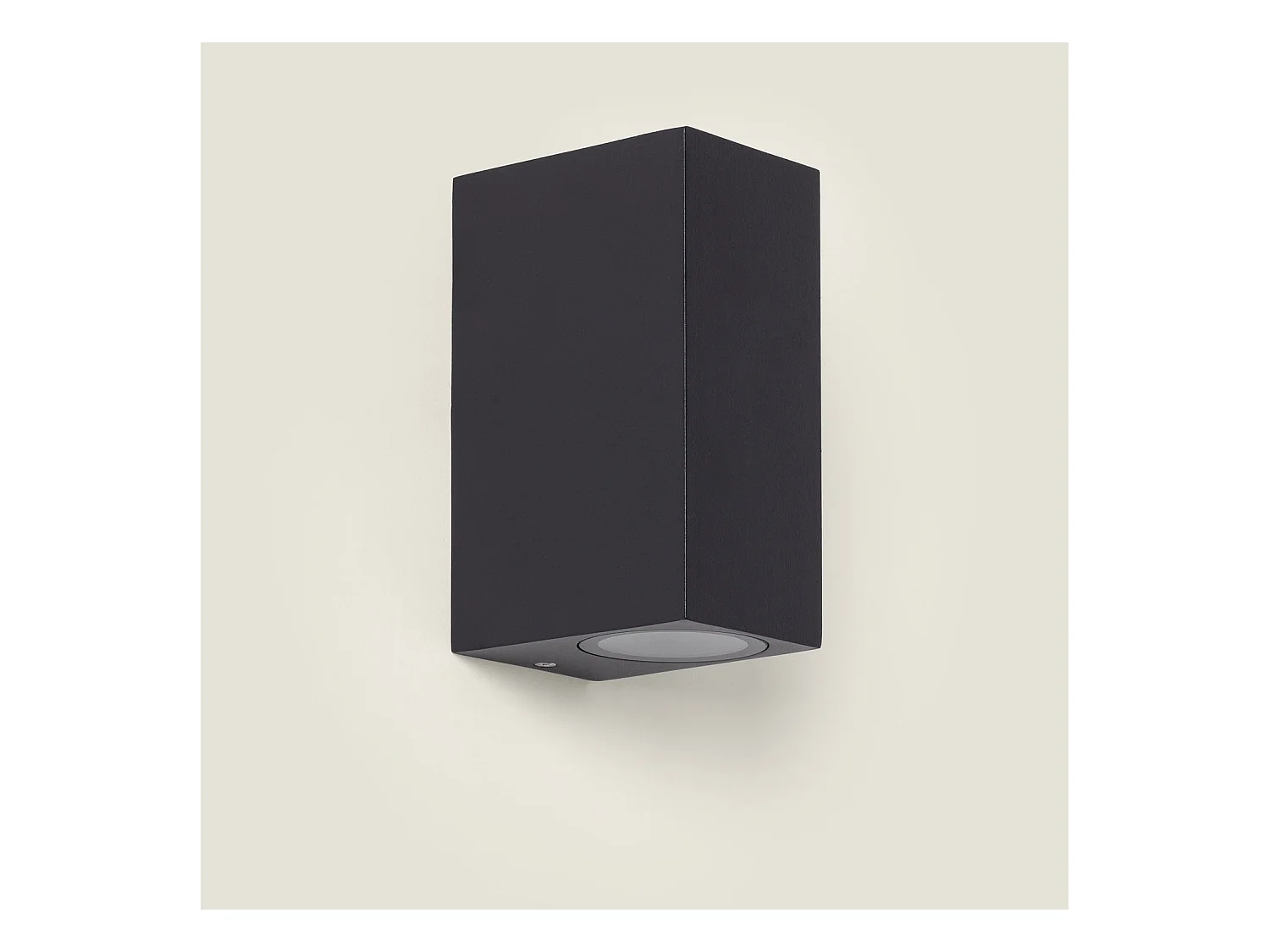 Applique da Parete per Esterni in Alluminio Illuminazione Doppia Luce Nero