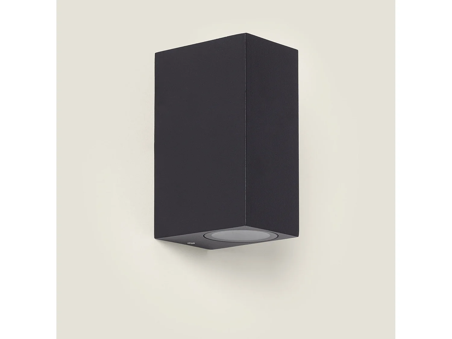 Aplique de Pared Exterior Aluminio Iluminación Doble Cara Negro Miseno