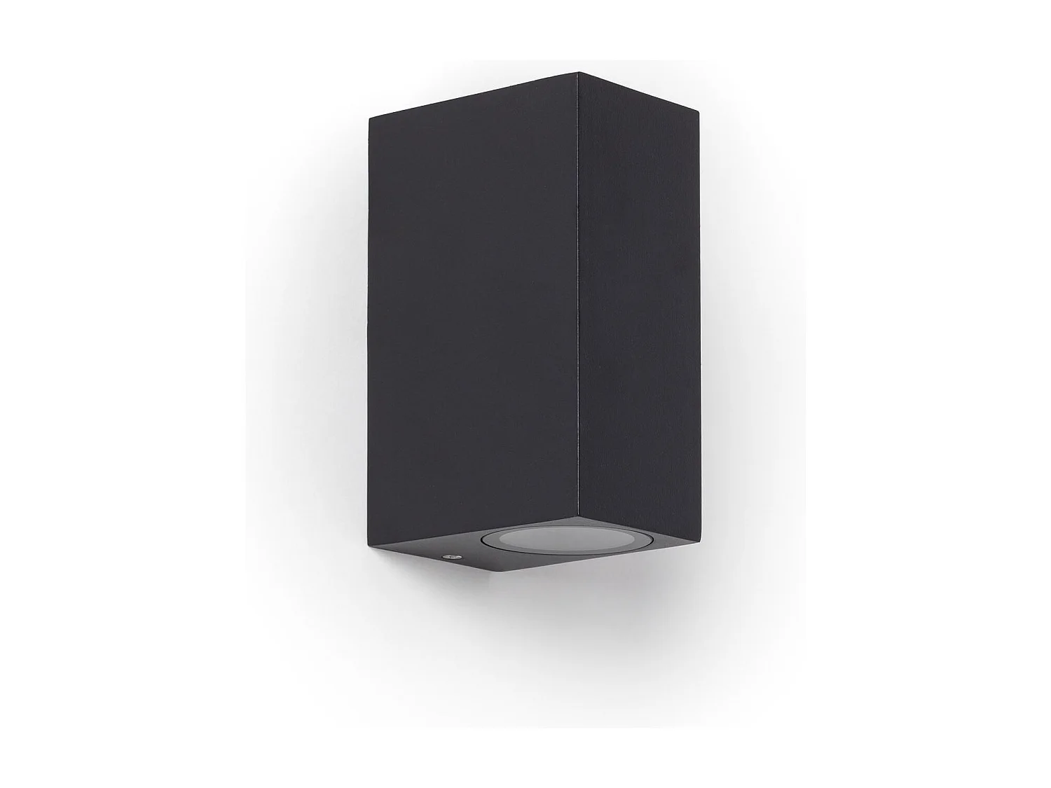 Applique Murale Extérieure Aluminium Miseno Noire Éclairage Double Face