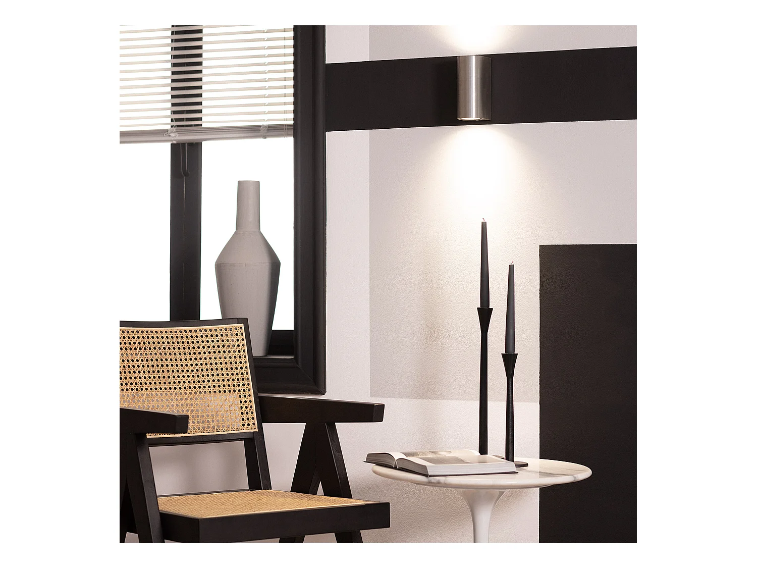 Applique Murale Aluminium Big Gala Éclairage Double Face Argent