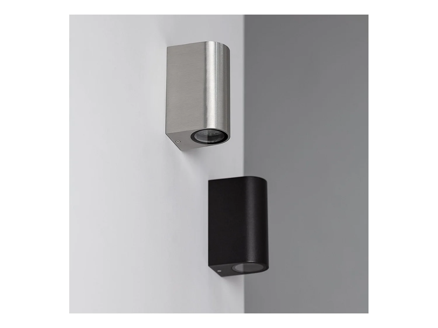 Applique Murale Aluminium Big Gala Éclairage Double Face Argent