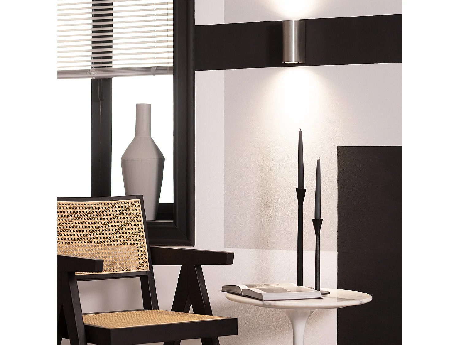 Applique Murale Aluminium Big Gala Éclairage Double Face Argent