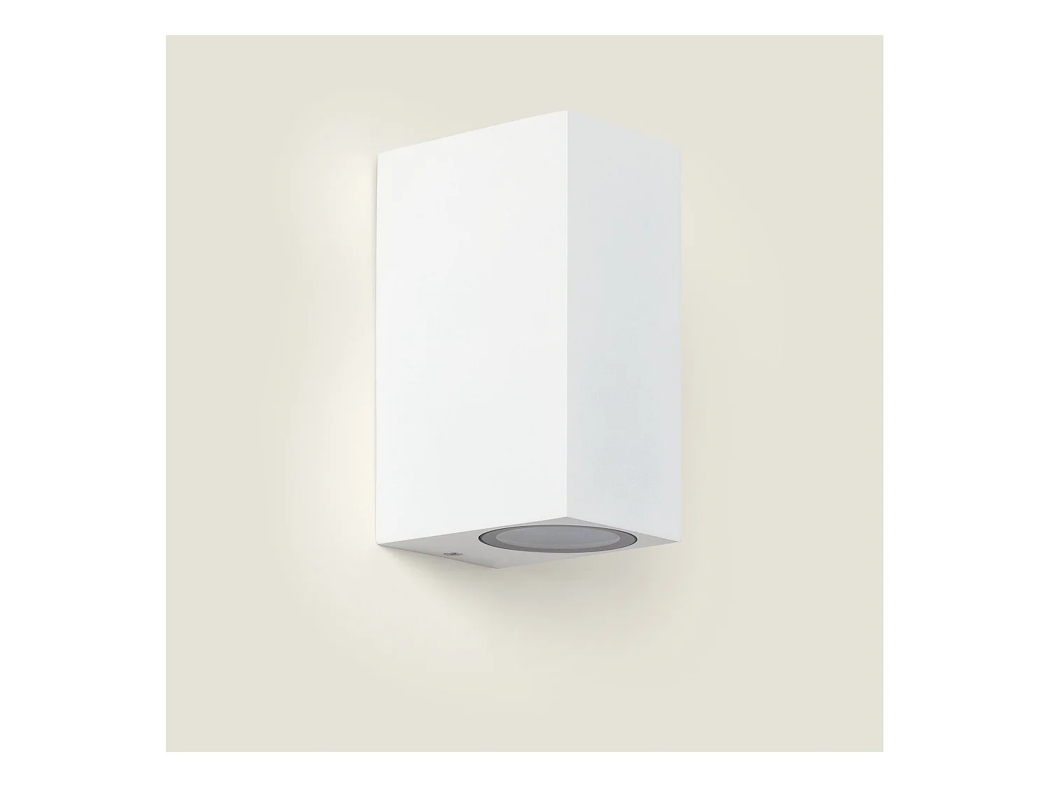 Applique Murale Extérieure Aluminium Miseno Blanche Éclairage Double Face