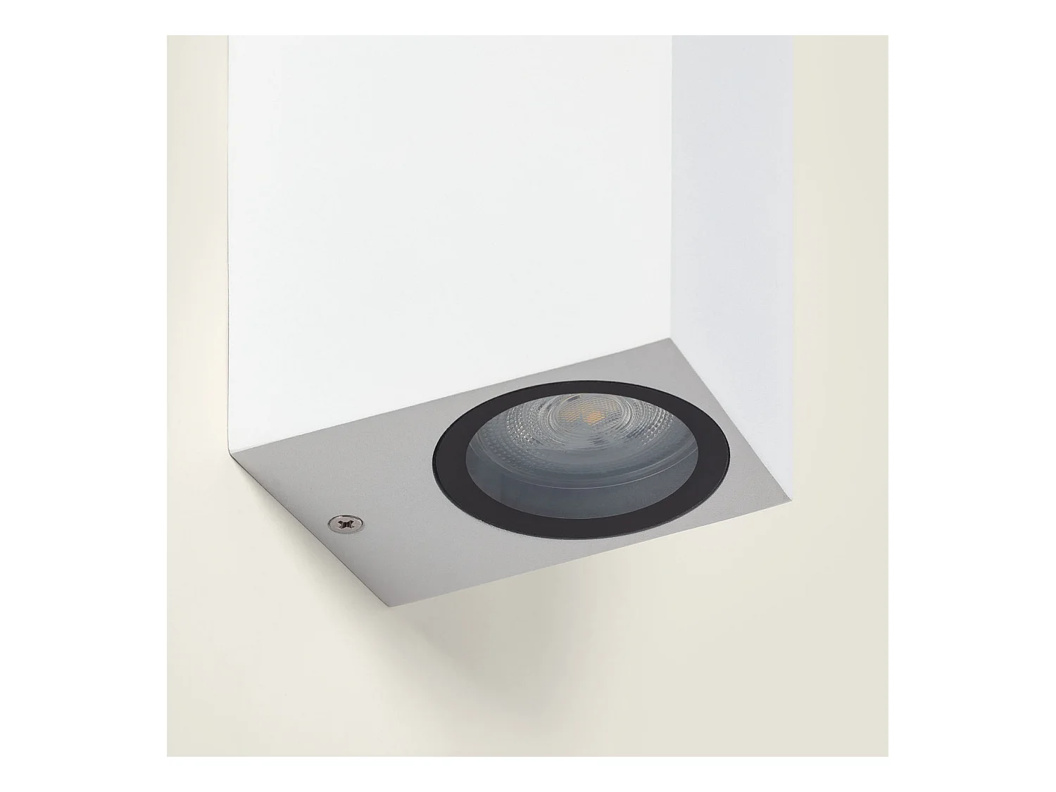 Applique Murale Extérieure Aluminium Miseno Blanche Éclairage Double Face