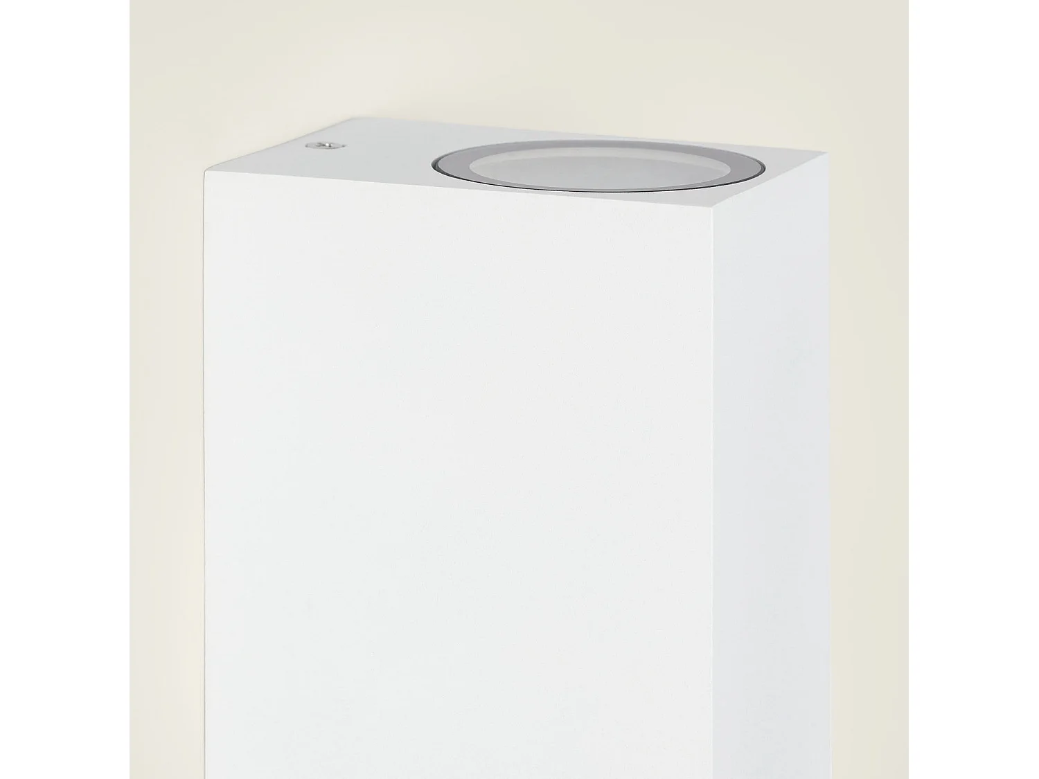 Applique Murale Extérieure Aluminium Miseno Blanche Éclairage Double Face