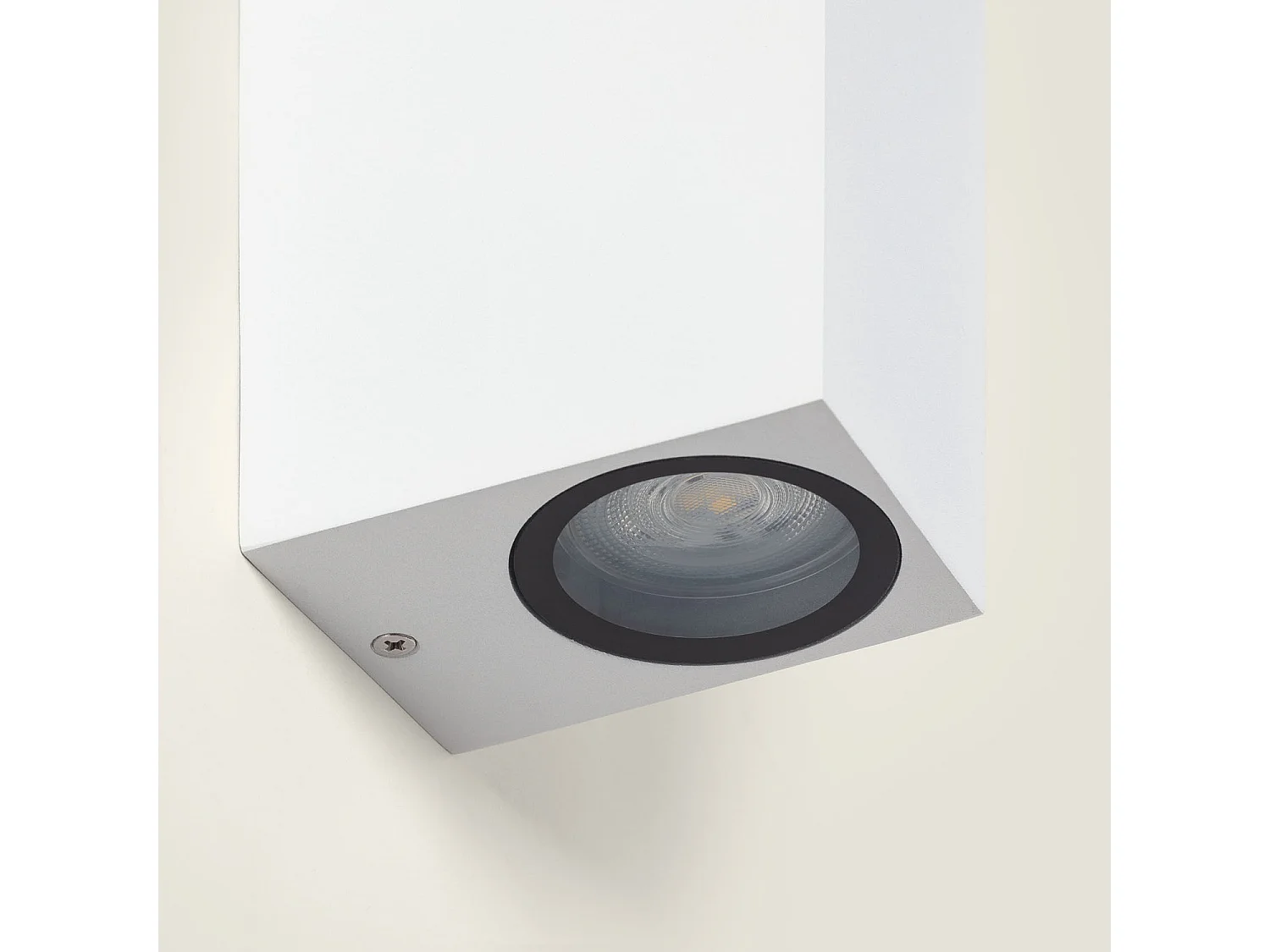 Applique Murale Extérieure Aluminium Miseno Blanche Éclairage Double Face