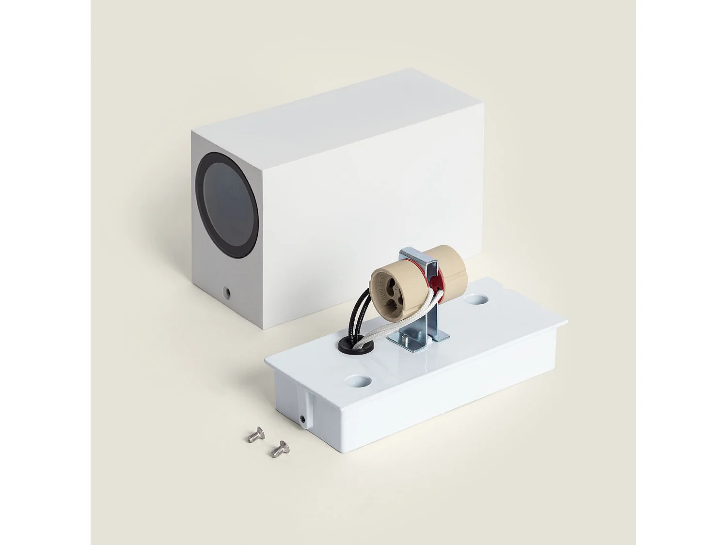 Applique Murale Extérieure Aluminium Miseno Blanche Éclairage Double Face