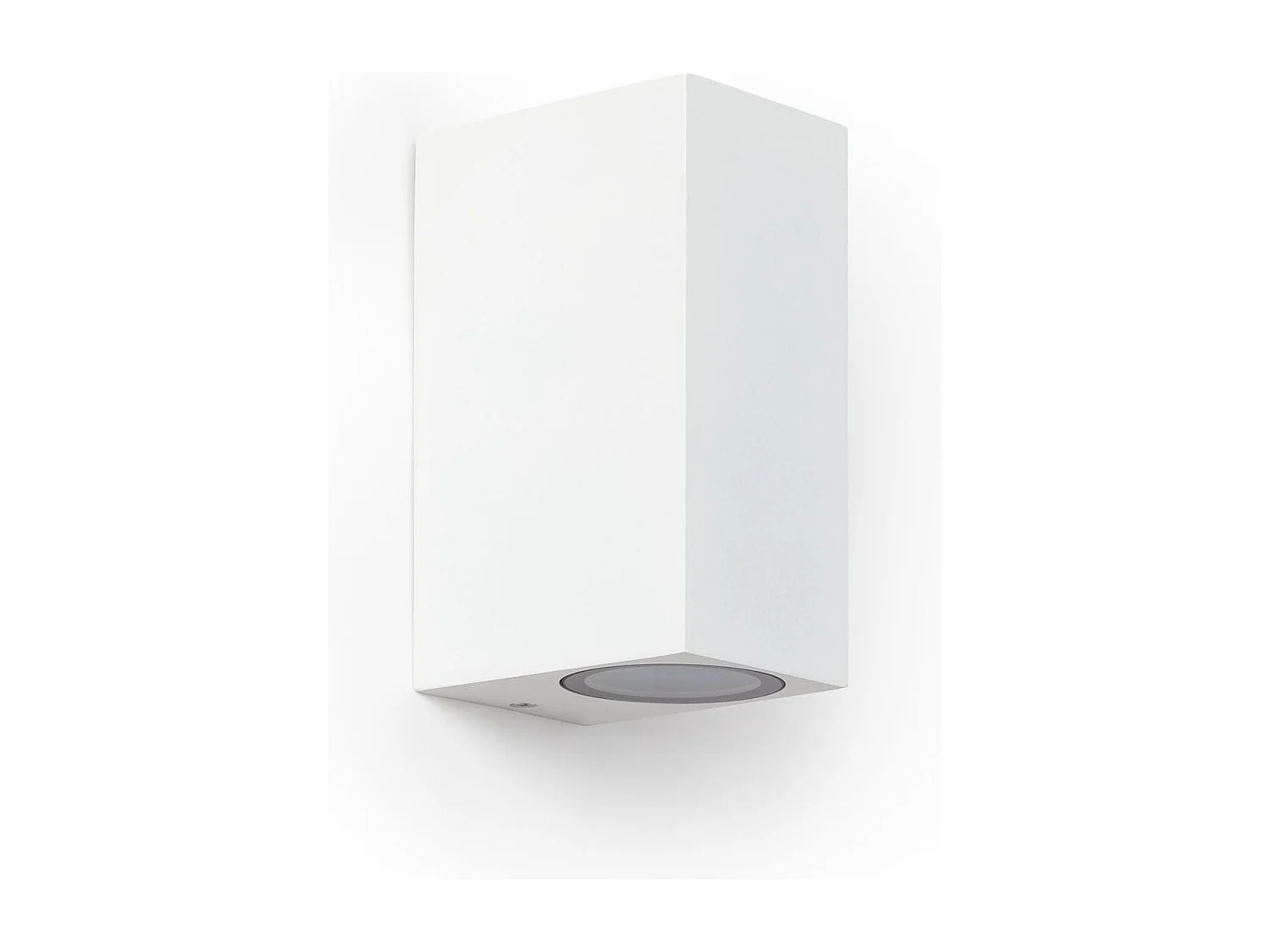 Applique Murale Extérieure Aluminium Miseno Blanche Éclairage Double Face
