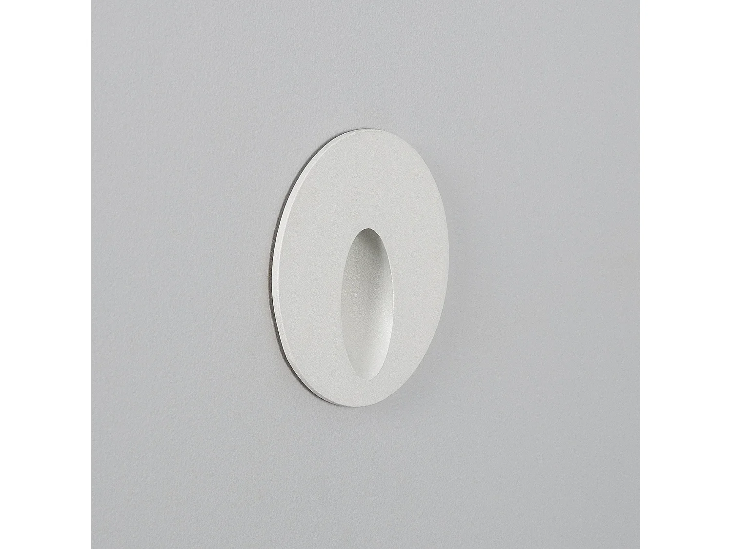 Baliza Exterior LED 3W Empotrable Pared Circular Blanco Boiler