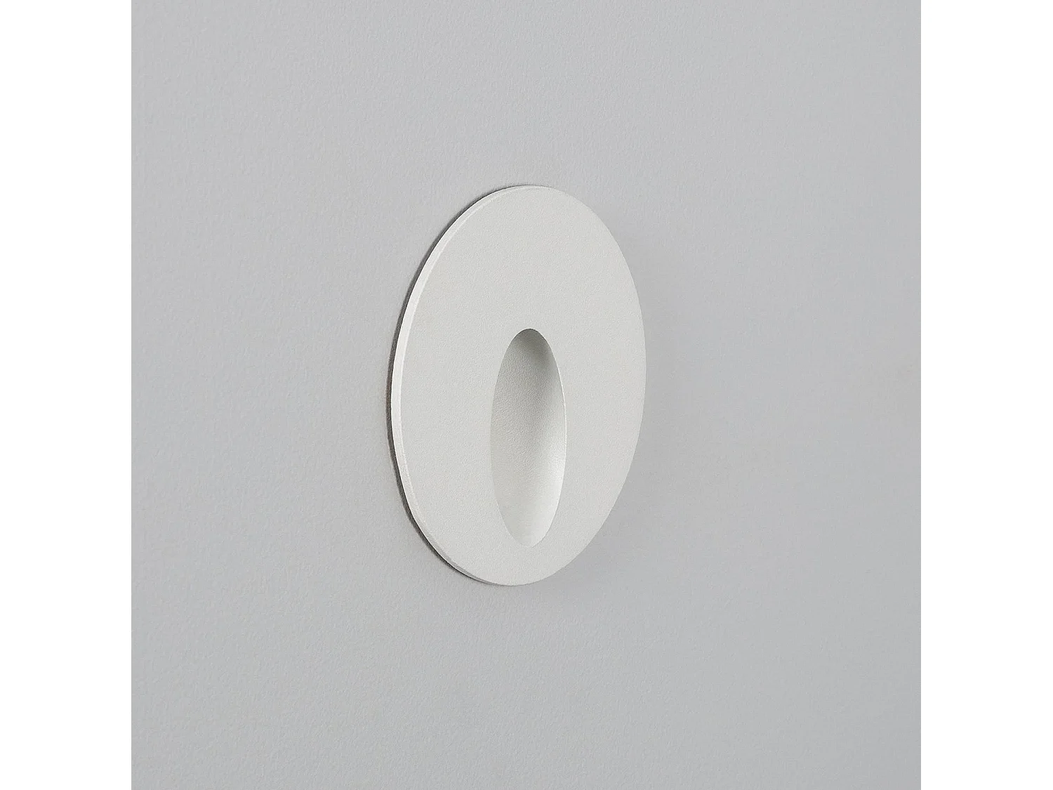 Balise Extérieure Murale LED Encastrable 3W  Ronde Boiler Blanche  2700K Blanc chaud