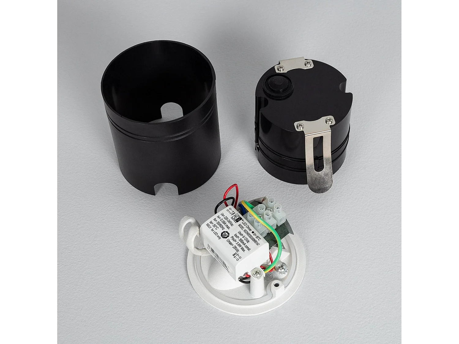 Balise Extérieure Murale LED Encastrable 3W  Ronde Boiler Blanche  2700K Blanc chaud