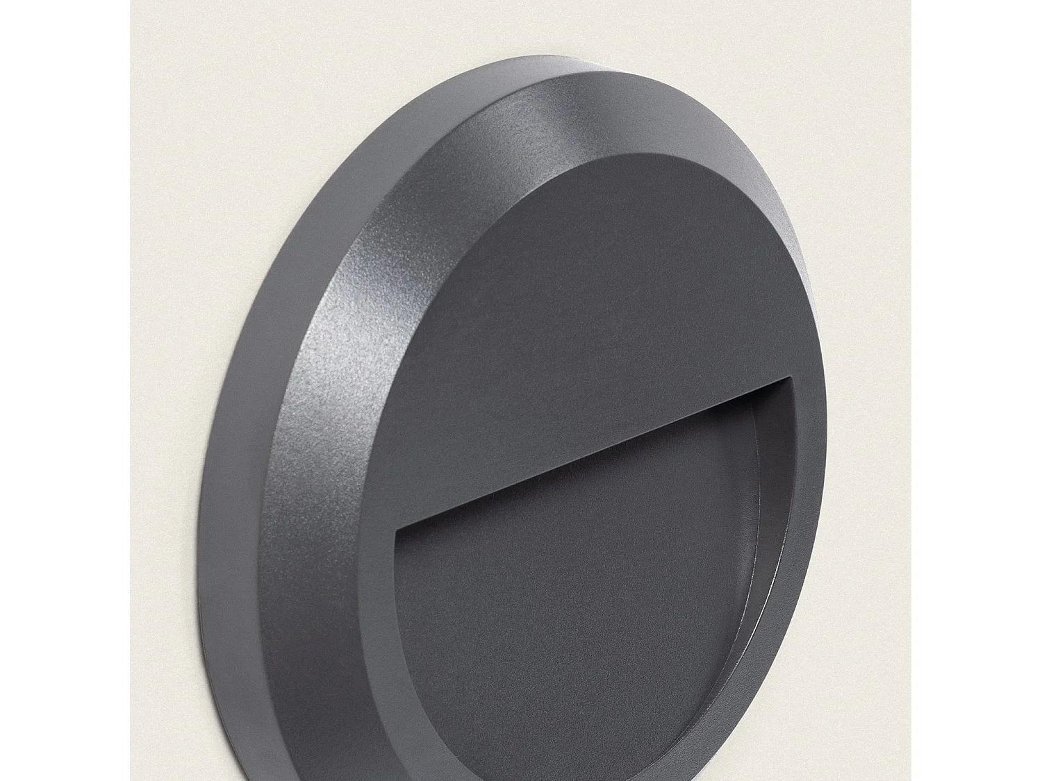 Balise LED Extérieure En Saillie au Mur Ronde Edulis Anthracite