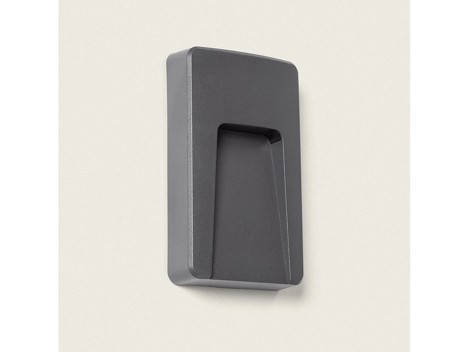 Balise LED Extérieure 3W En Saillie au Mur Rectangulaire Anthracite Nilsa 4000K Blanc neutre