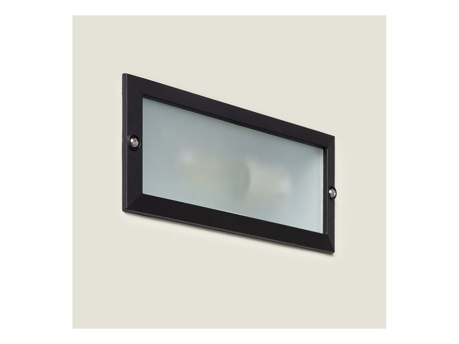 Segnapasso da Incasso a Parete per Lampadina E27 Nero