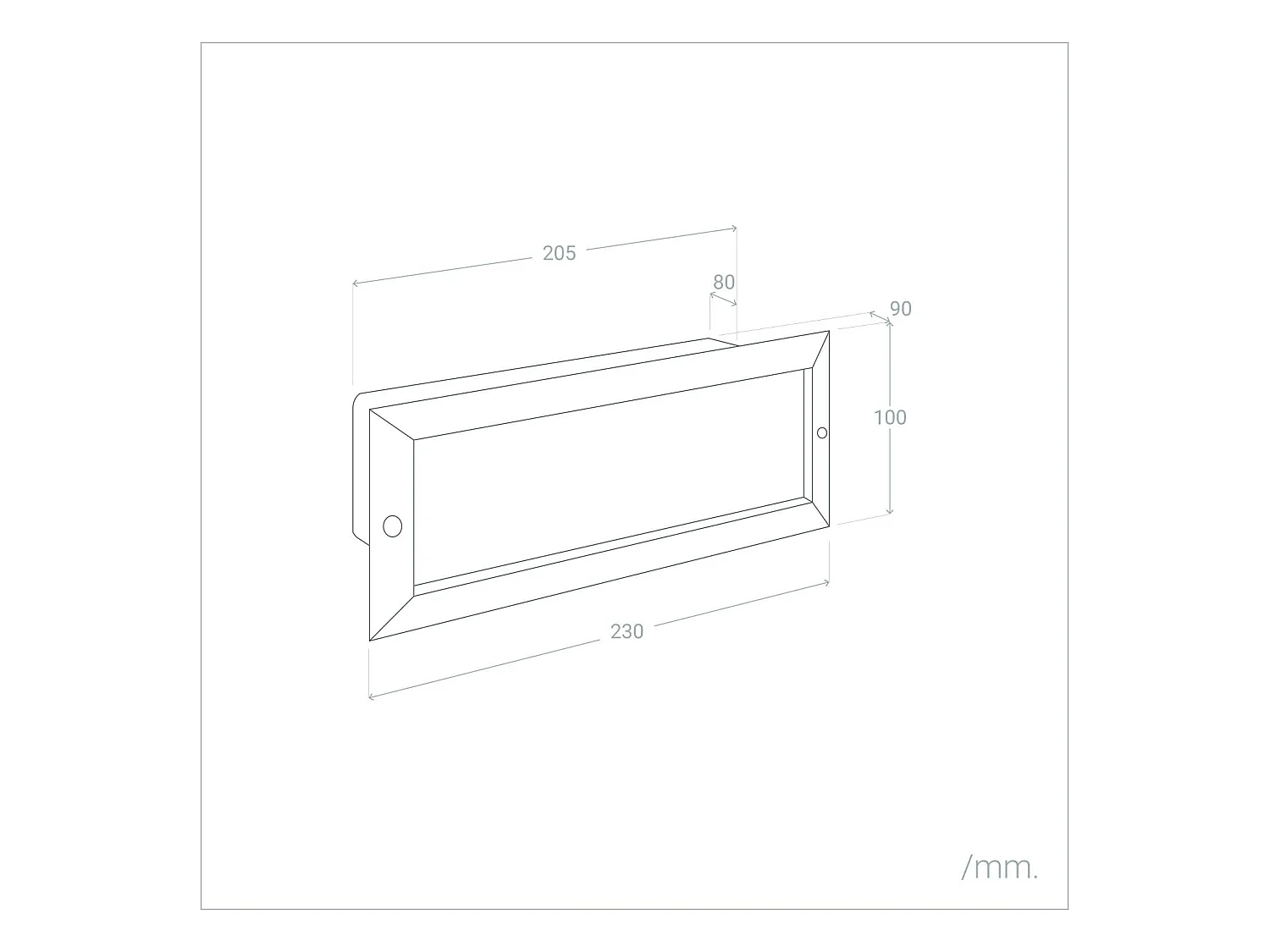Segnapasso da Incasso a Parete per Lampadina E27 Nero
