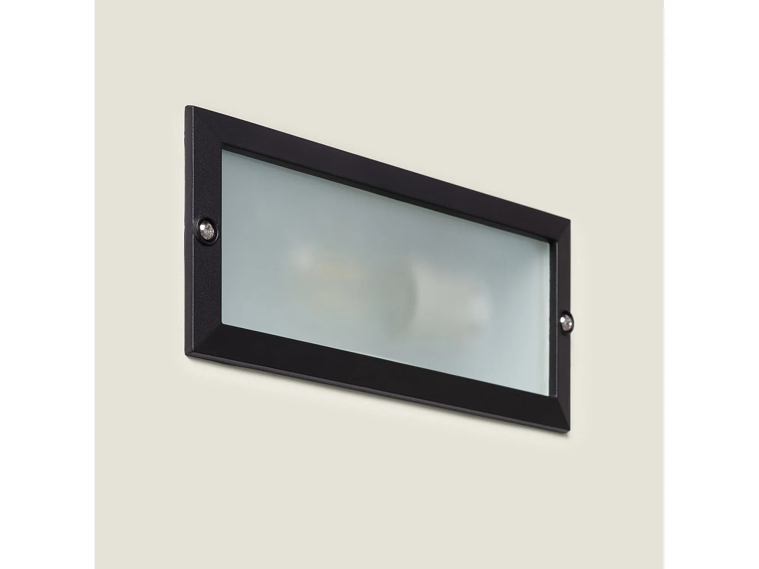Balise Murale Extérieure Encastrable en Aluminium pour Ampoules E27 Noir