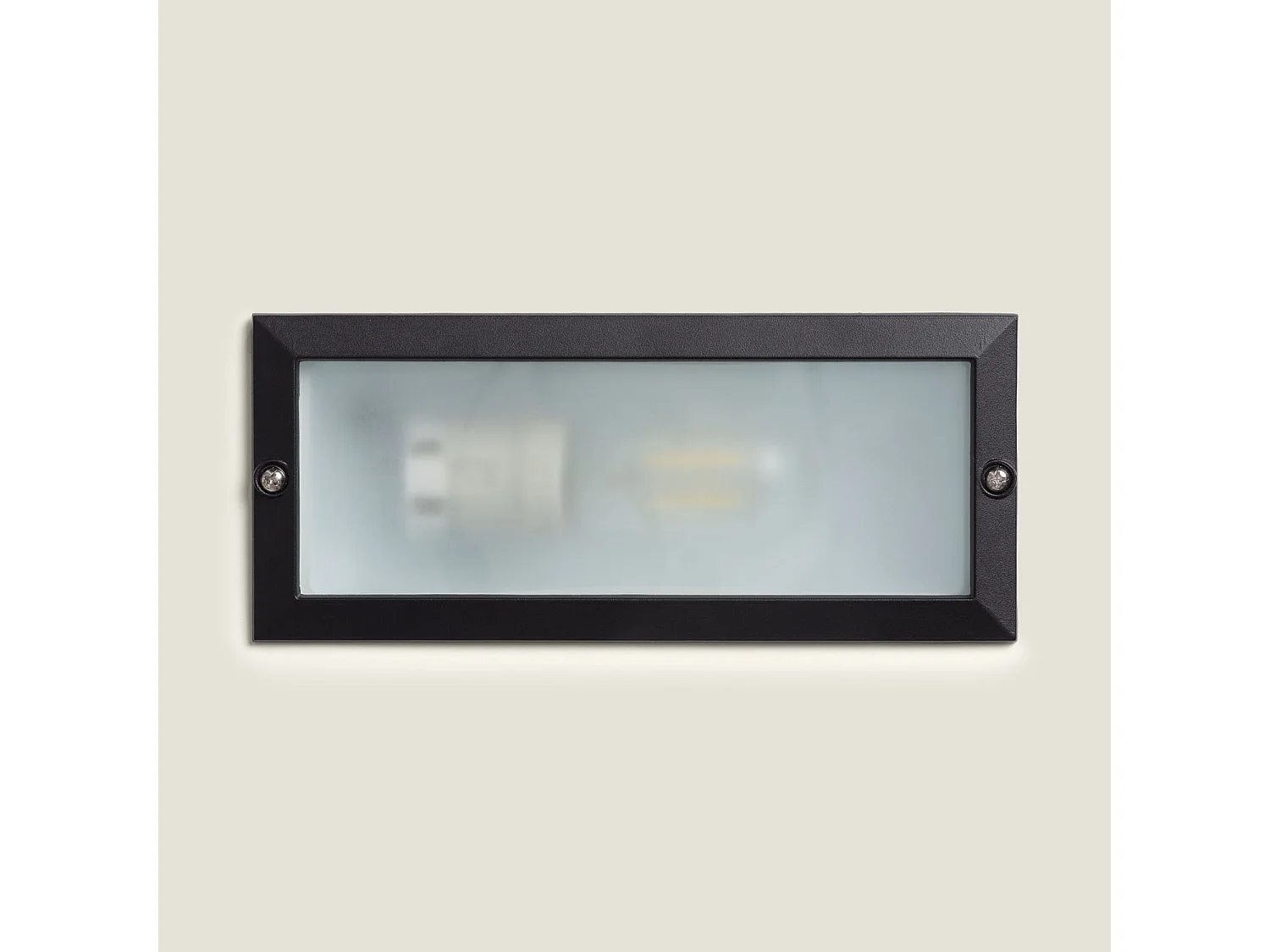 Balise Murale Extérieure Encastrable en Aluminium pour Ampoules E27 Noir