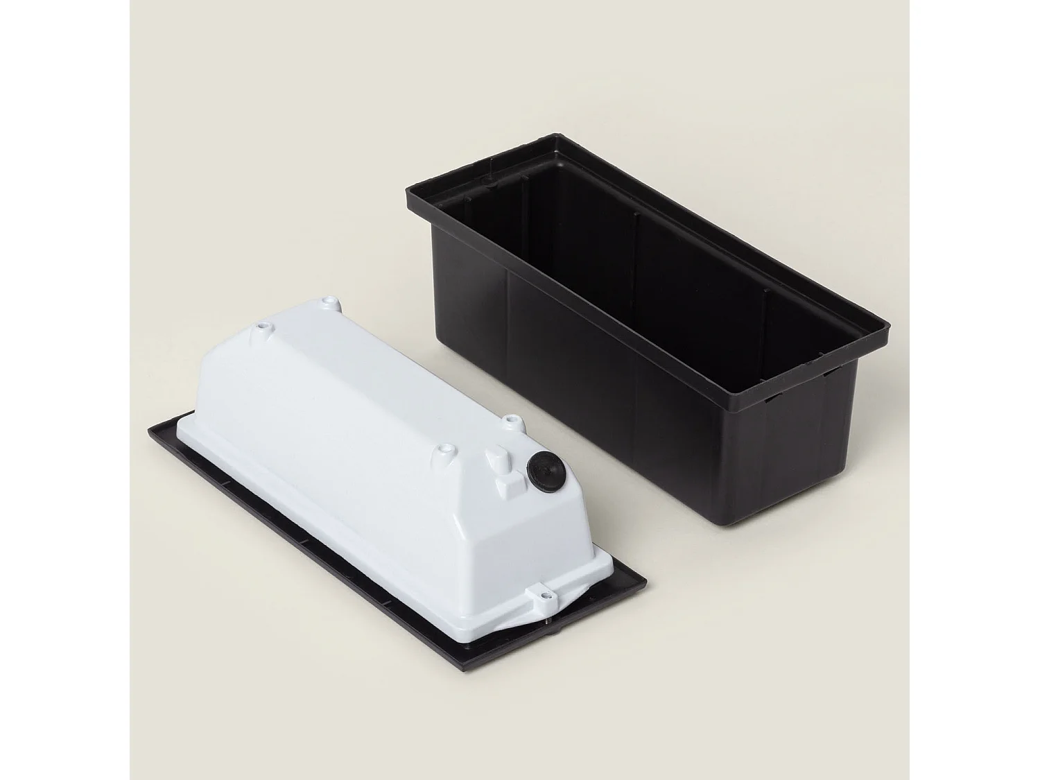 Balise Murale Extérieure Encastrable en Aluminium pour Ampoules E27 Noir