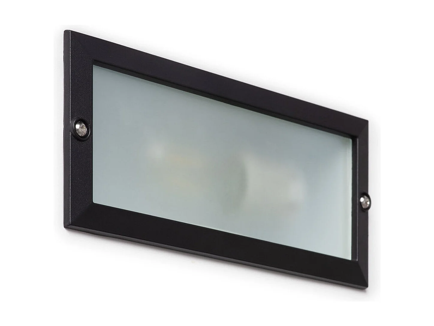 Balise Murale Extérieure Encastrable en Aluminium pour Ampoules E27 Noir