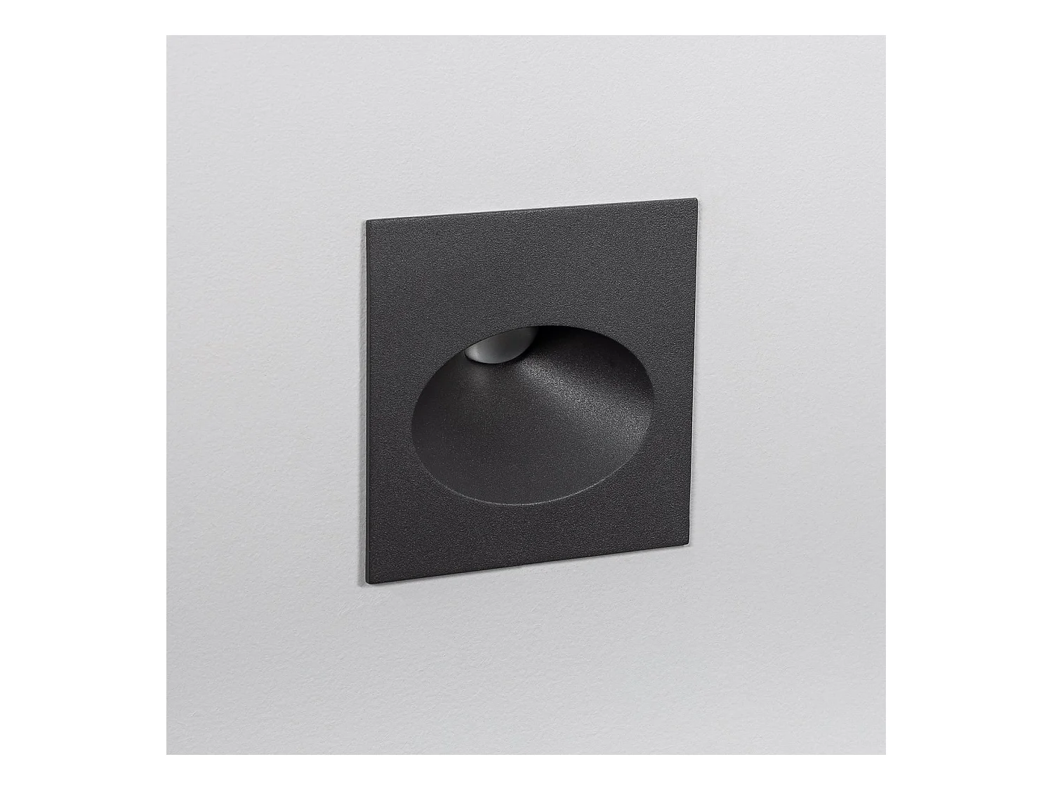 Balise Extérieure Murale LED Encastrable 3W Coney Grise  2700K Blanc chaud