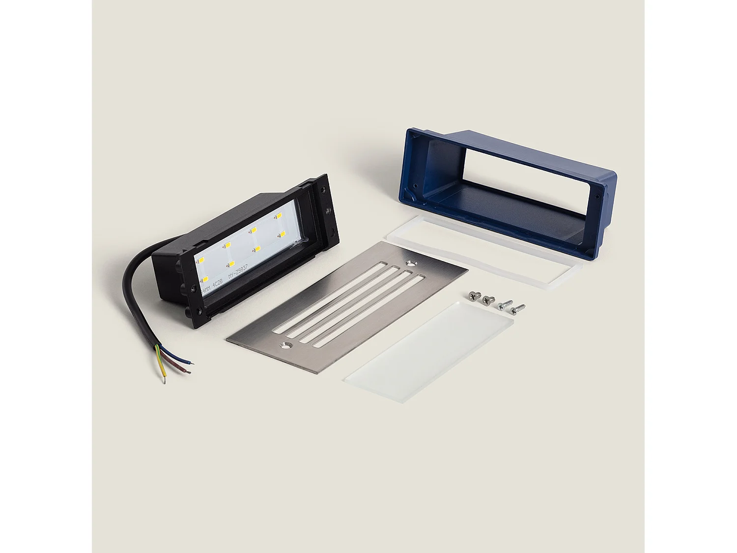 Balise LED Extérieure 4W Encastrable au Mur Morgan 4000K Blanc neutre