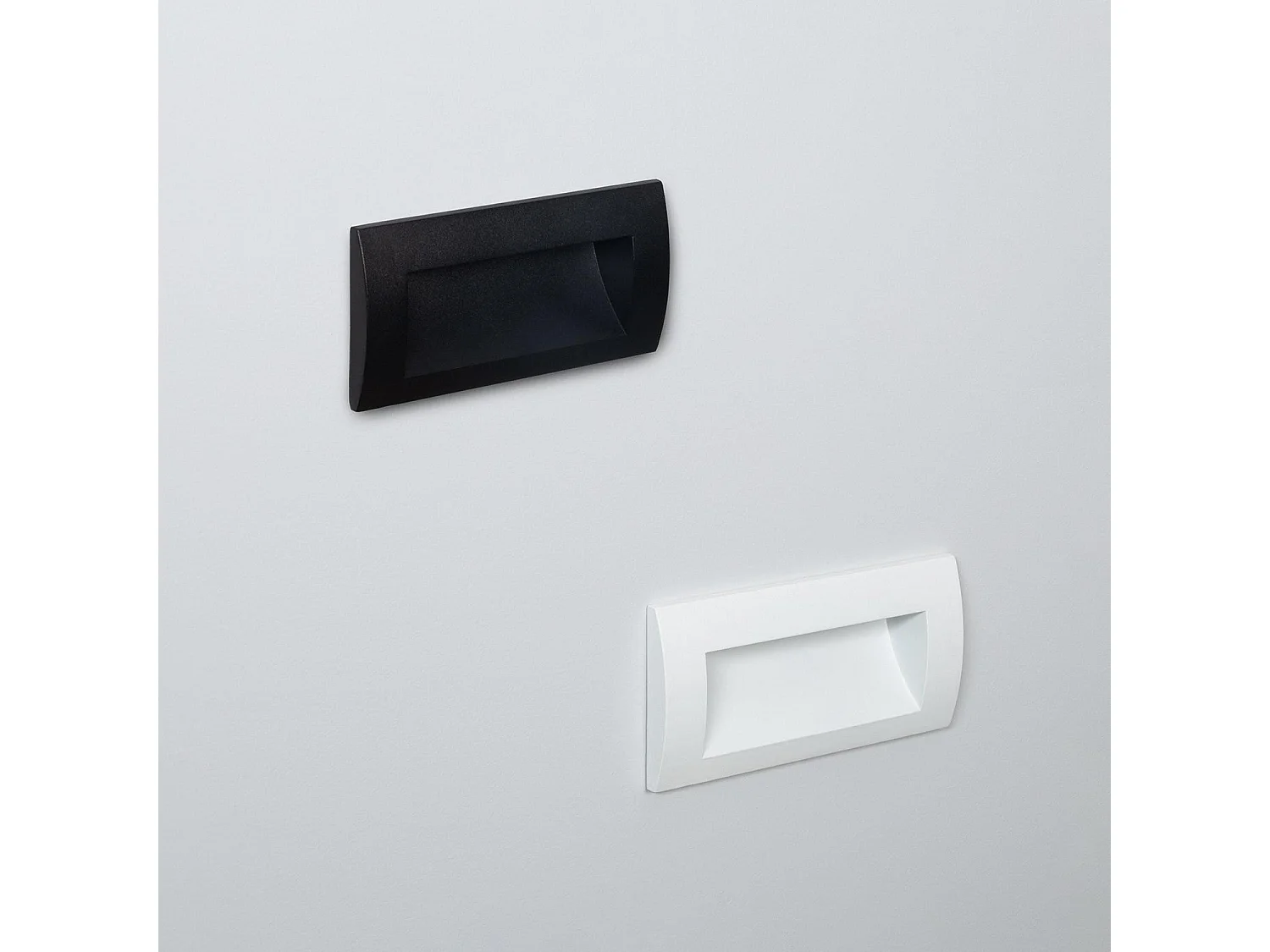 Balise LED Extérieure 4W Encastrable au Mur Rectangulaire Edulis Blanche 4000K Blanc neutre
