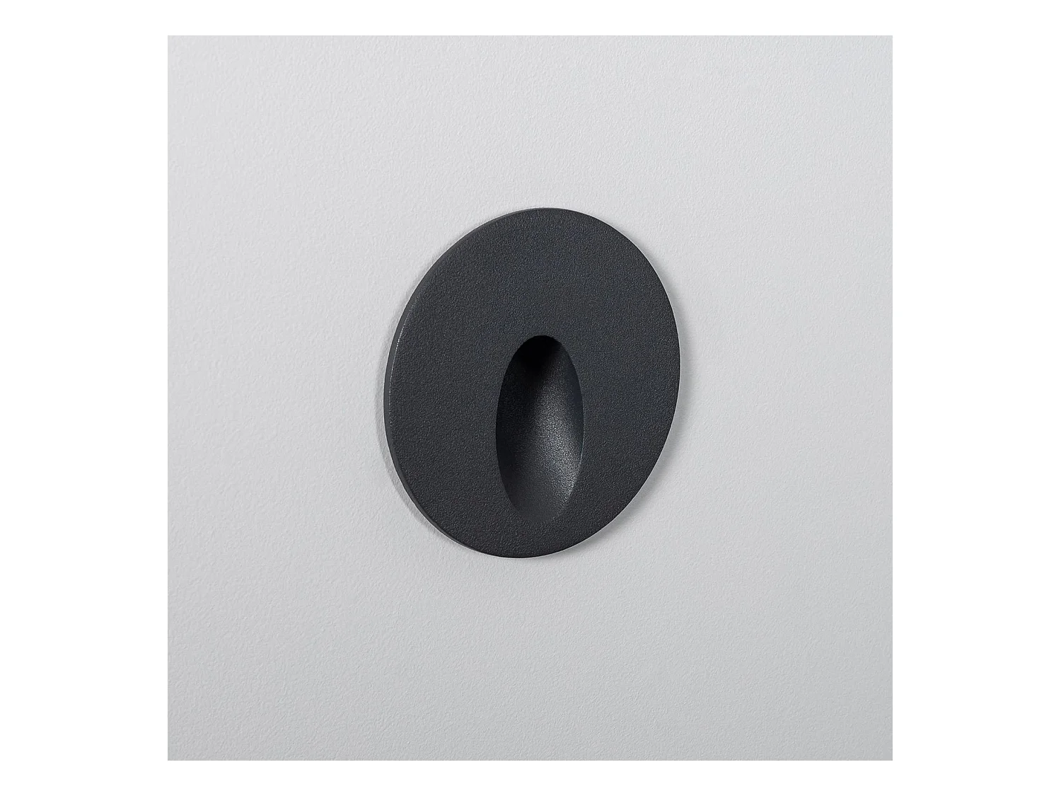 Balise Extérieure Murale LED Encastrable 3W Ronde Boiler Grise  4000K Blanc neutre