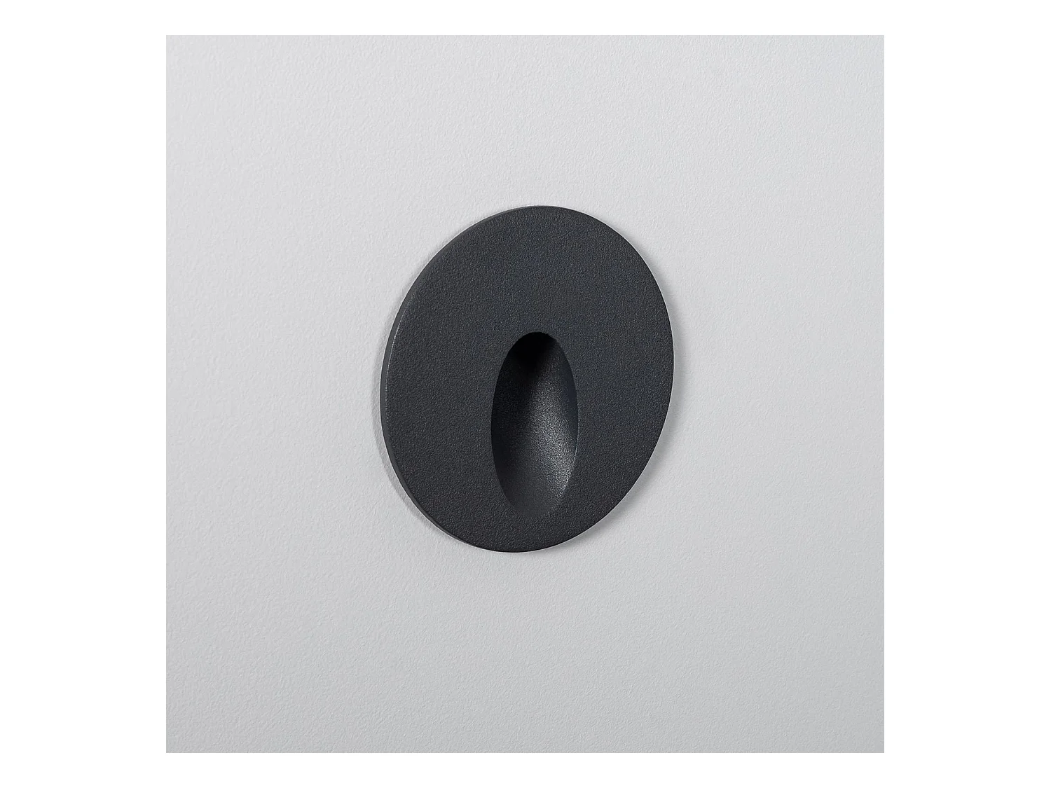 Balise Extérieure Murale LED Encastrable 3W Ronde Boiler Grise  4000K Blanc neutre