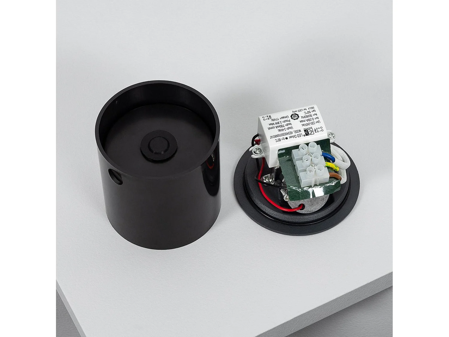 Baliza Exterior LED 3W Empotrable Pared Circular Gris Boiler 4000K Blanco Neutro