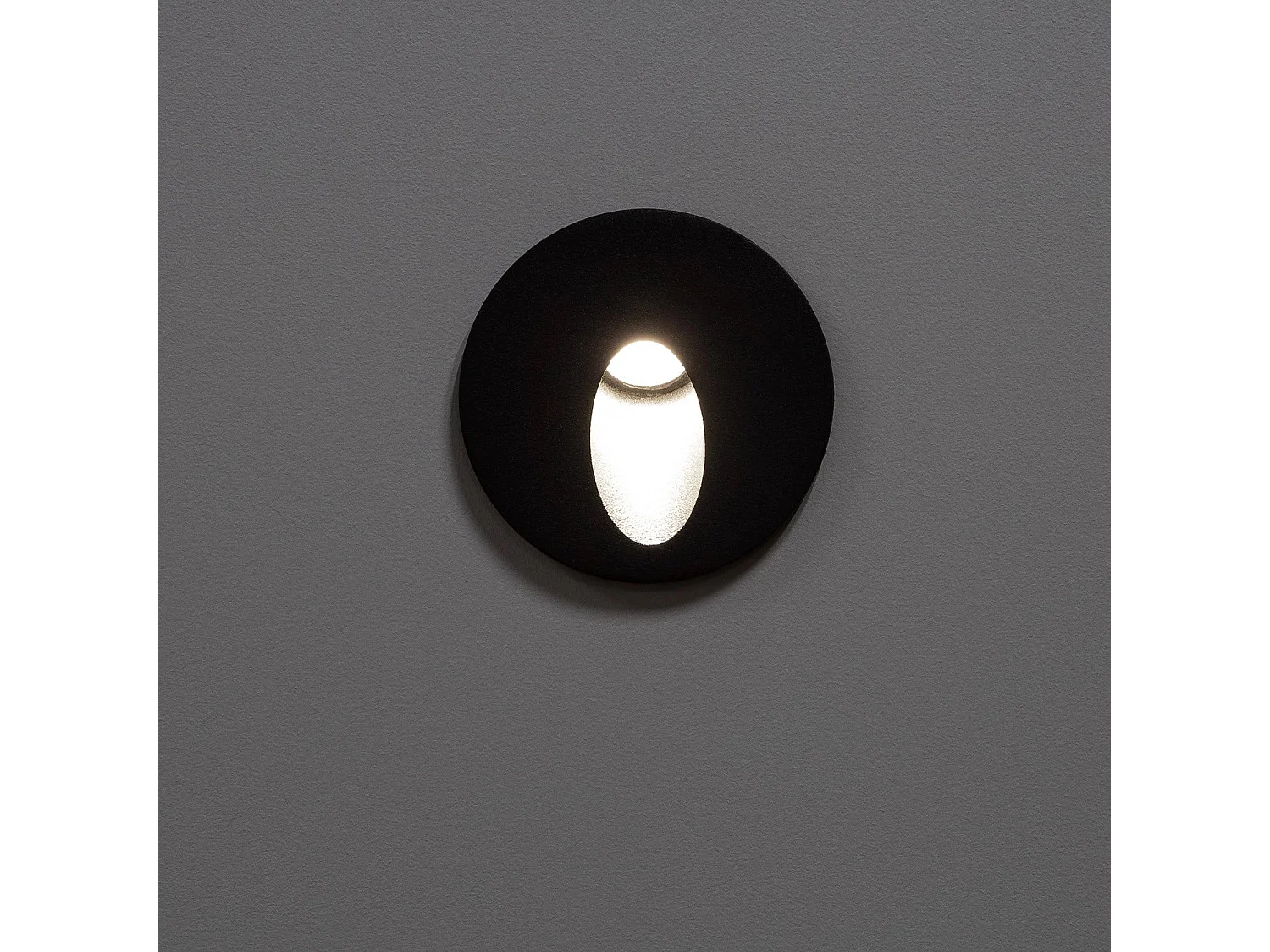 Balise Extérieure Murale LED Encastrable 3W Ronde Boiler Grise  4000K Blanc neutre