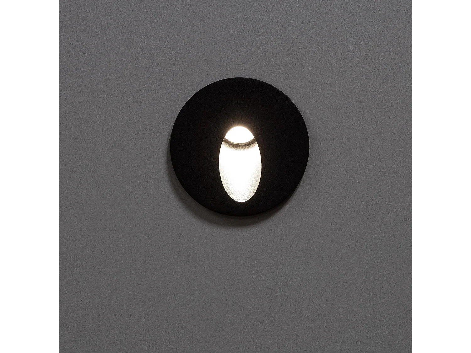 Balise Extérieure Murale LED Encastrable 3W Ronde en Aluminium Boiler Grise  4000K Blanc neutre