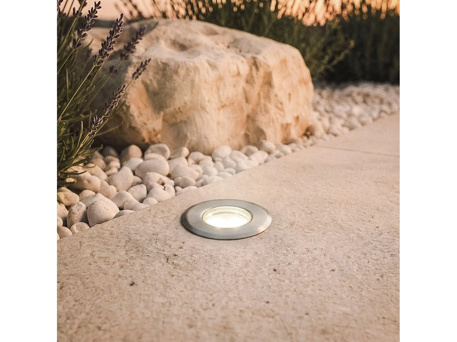 Foco Exterior LED Empotrable Suelo Acero inoxidable Mini 4000K Blanco Neutro