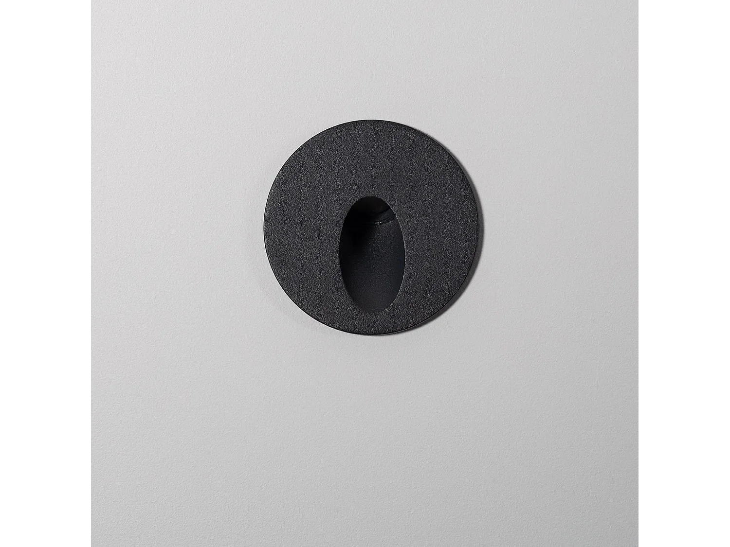 Balise Extérieure Murale LED Encastrable 3W Ronde Boiler Grise  2700K Blanc chaud