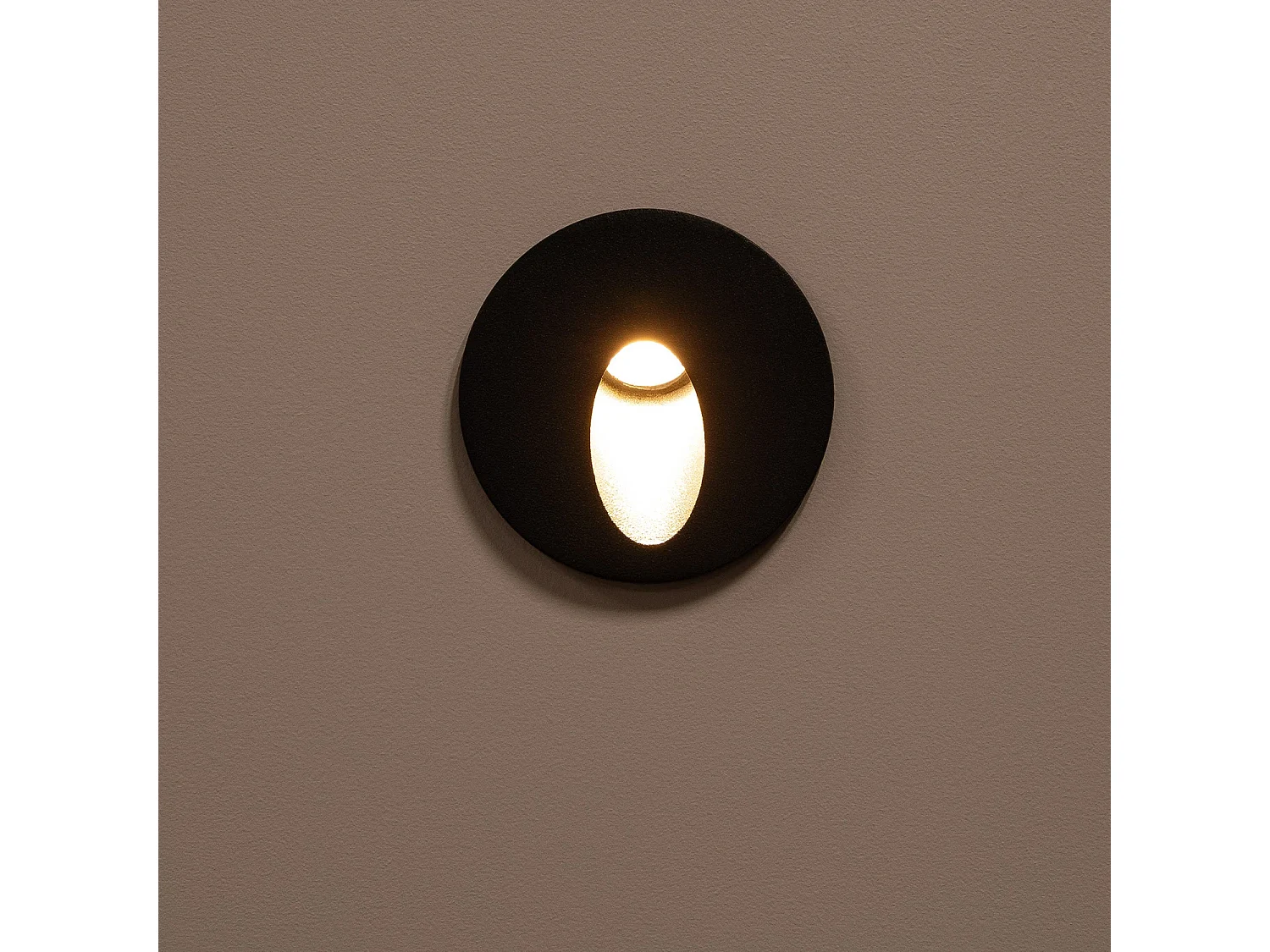 Balise Extérieure Murale LED Encastrable 3W Ronde en Aluminium Boiler Grise  2700K Blanc chaud