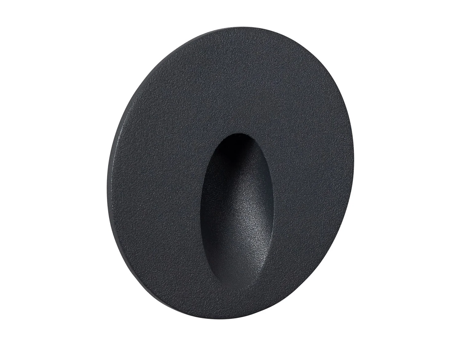 Balise Extérieure Murale LED Encastrable 3W Ronde en Aluminium Boiler Grise  2700K Blanc chaud