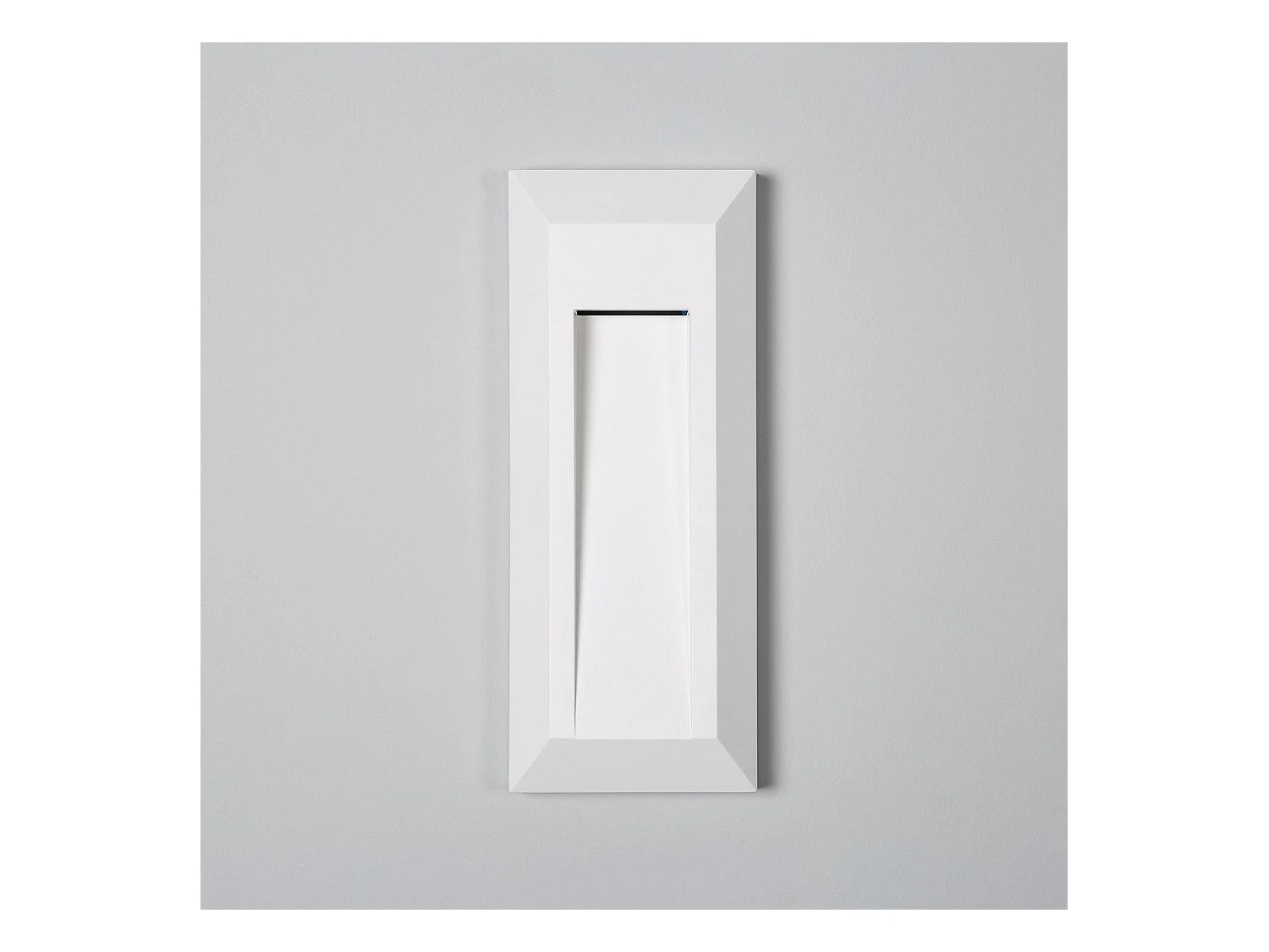 Baliza Exterior LED Superficie Pared Rectangular Blanco Edulis 4000K Blanco Neutro