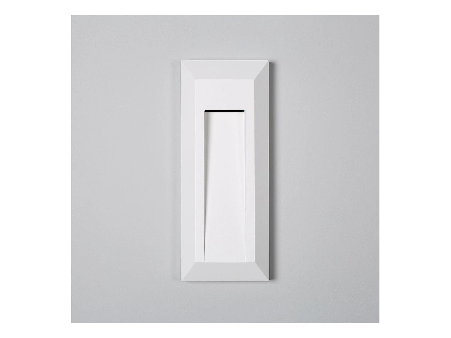 Baliza Exterior LED Superficie Pared Rectangular Blanco Edulis 4000K Blanco Neutro