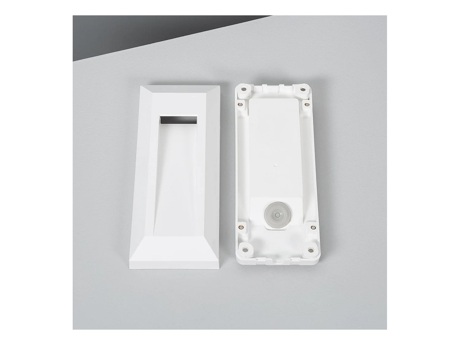 Baliza Exterior LED Superficie Pared Rectangular Blanco Edulis 4000K Blanco Neutro