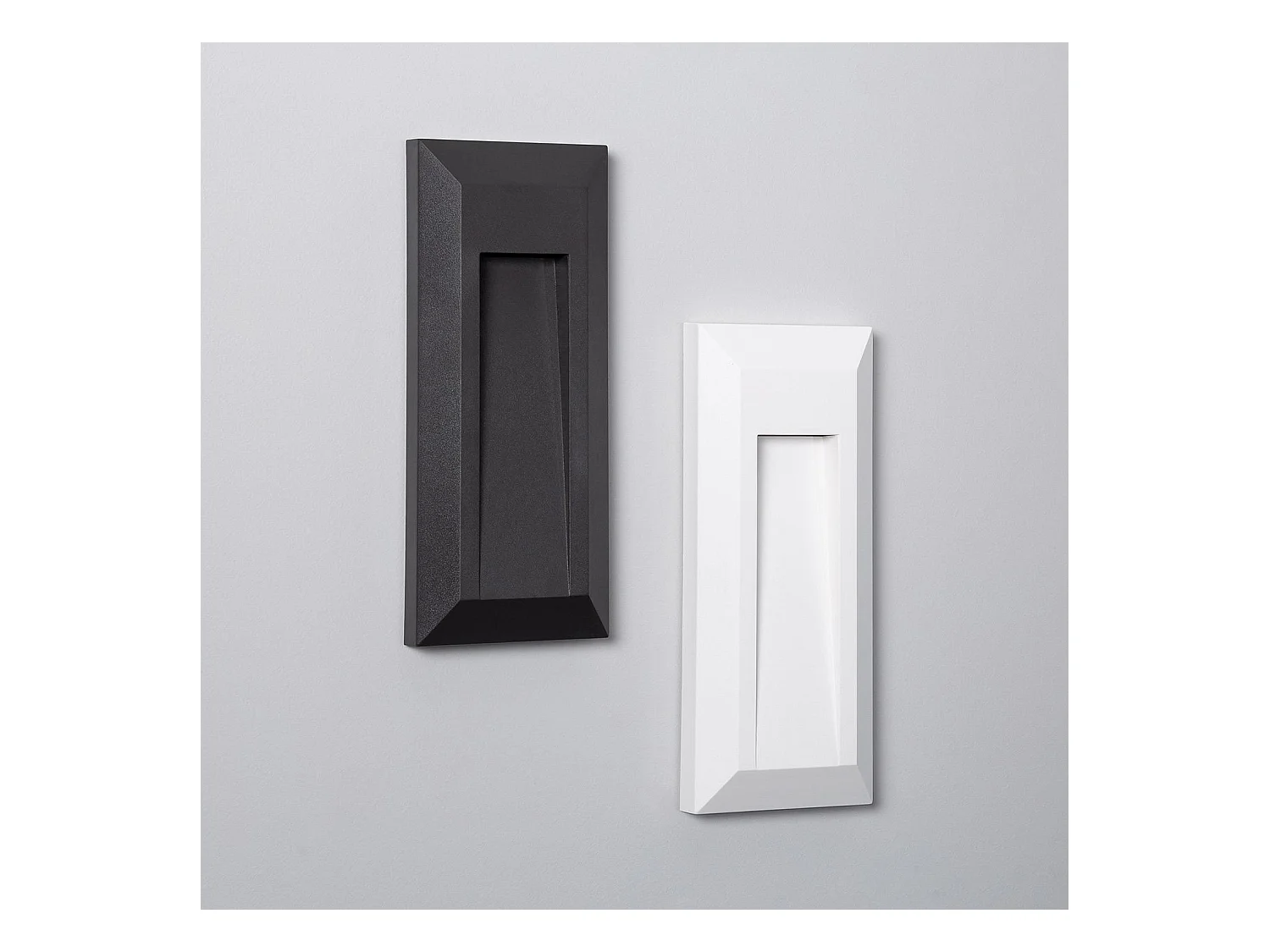 Baliza Exterior LED Superficie Pared Rectangular Blanco Edulis 4000K Blanco Neutro