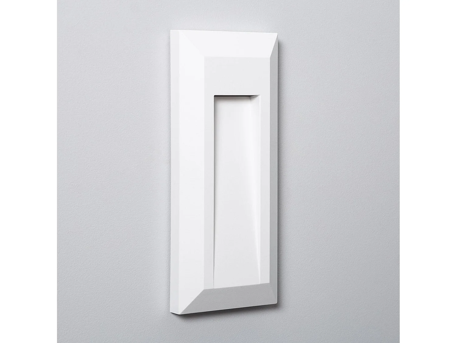 Balise LED Extérieure en Saillie au Mur Rectangulaire Edulis Blanche 4000K Blanc neutre
