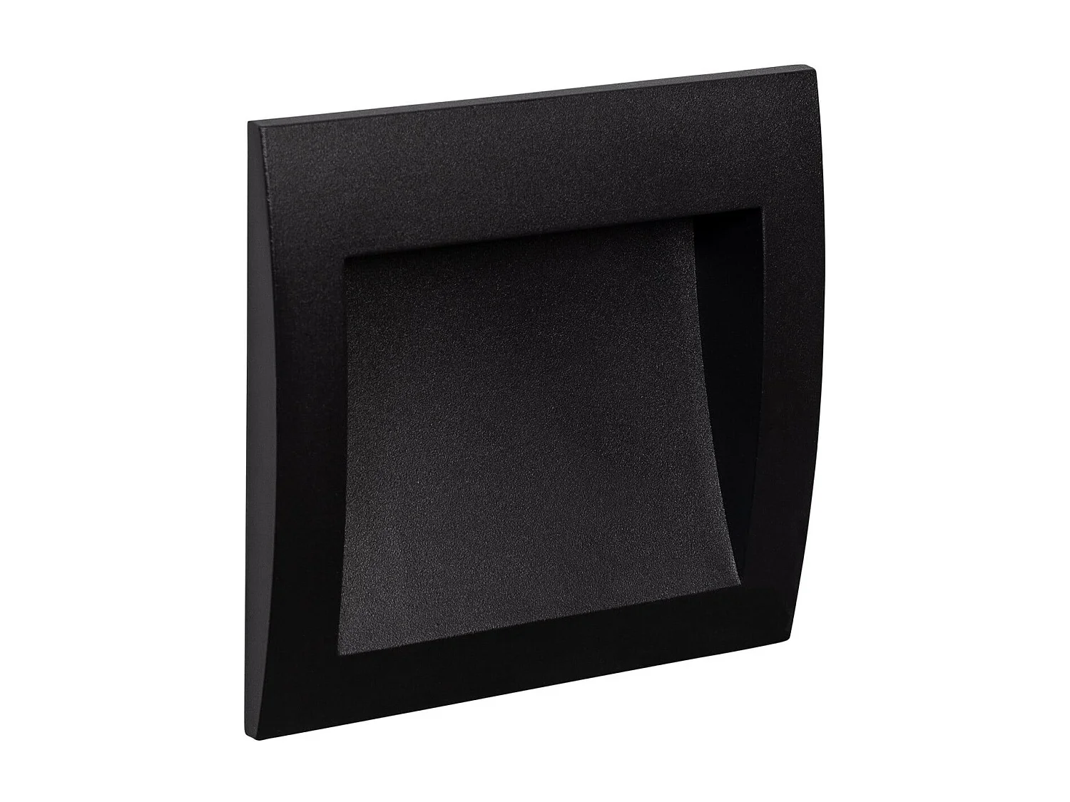 Segnapasso LED per Esterno 4W da Incasso Parete Quadrato Nero Natt 2700K Bianco Caldo
