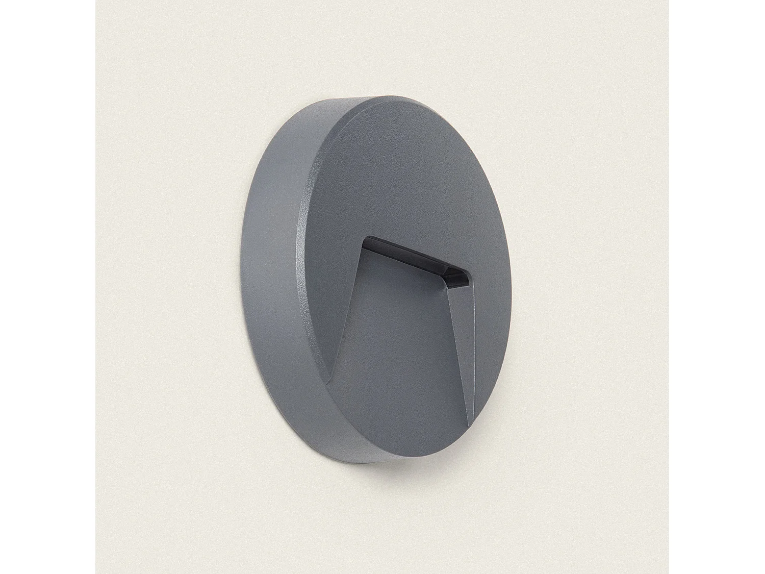 Balise LED Extérieure 3W En Saillie au Mur Ronde Nilsa Anthracite 4000K Blanc neutre