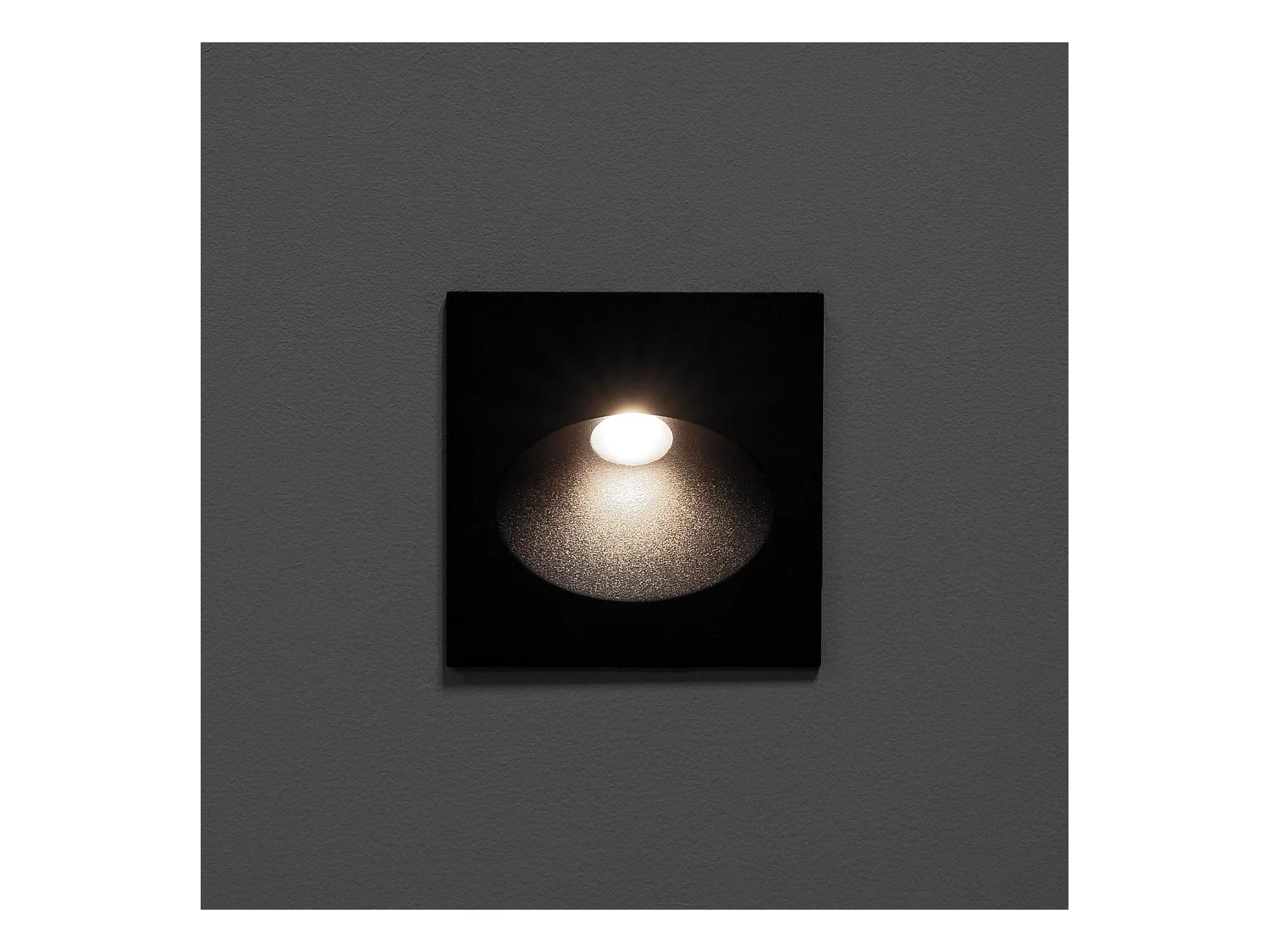 Balise Extérieure Murale LED Encastrable 3W Coney Grise  4000K Blanc neutre