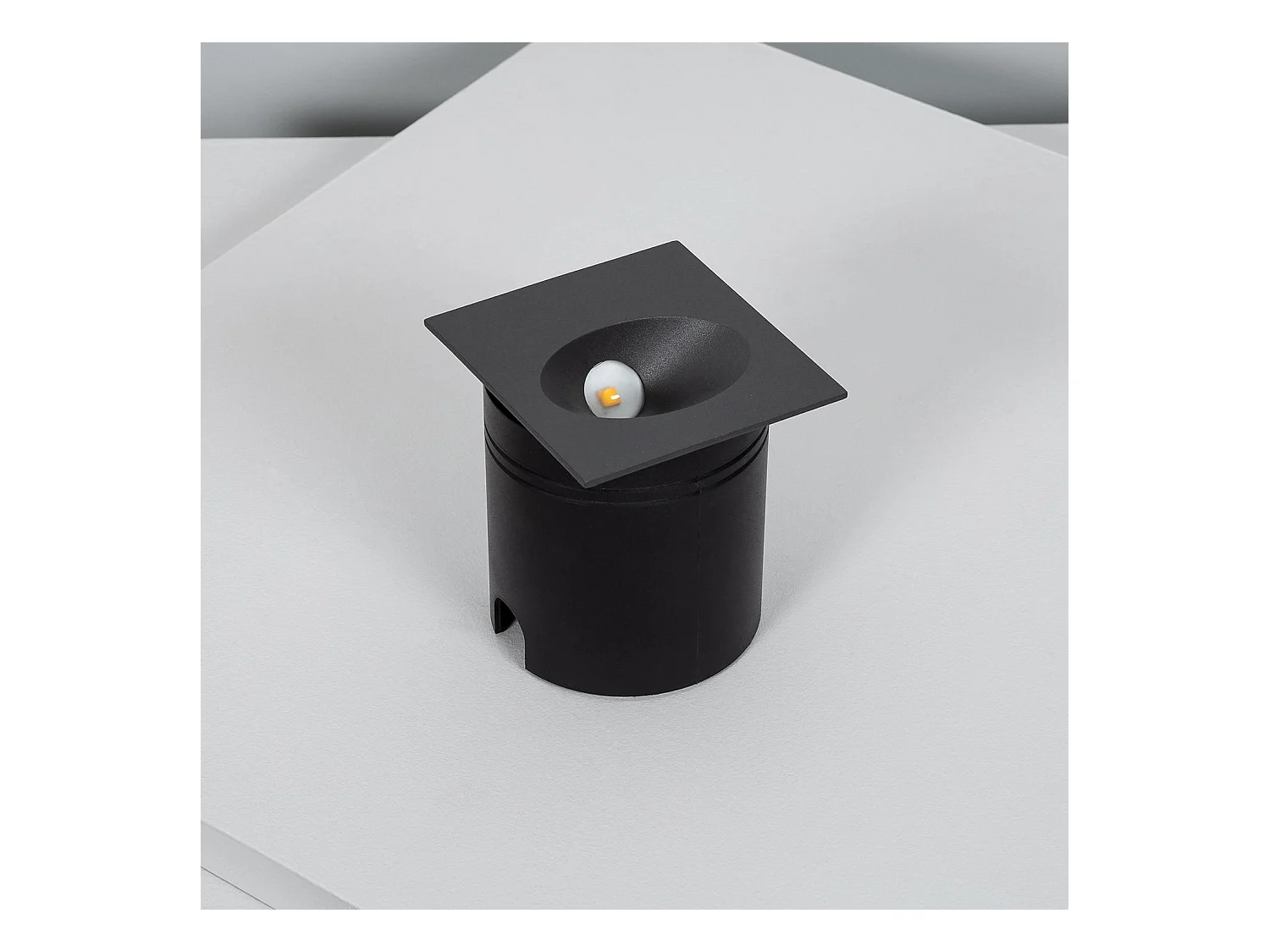 Balise Extérieure Murale LED Encastrable 3W Coney Grise  4000K Blanc neutre