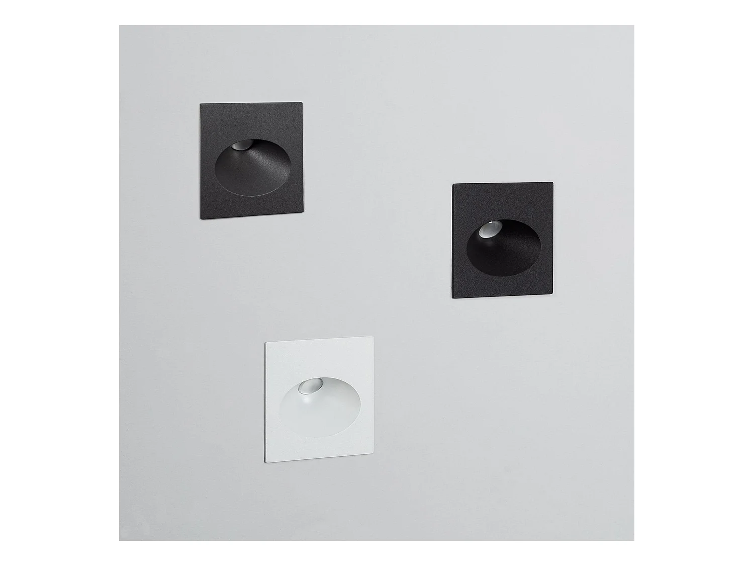 Balise Extérieure Murale LED Encastrable 3W Coney Grise  4000K Blanc neutre