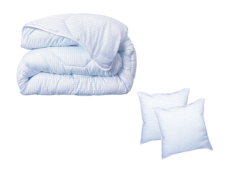 Set DODO dekbed 220 x 240 cm + 2 hoofdkussens 60 x 60 cm - Totale bescherming tegen huismijt - ANGE GARDIEN